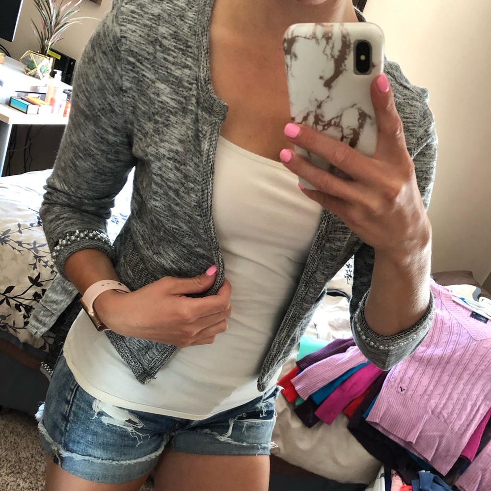 Express Grey Cardigan